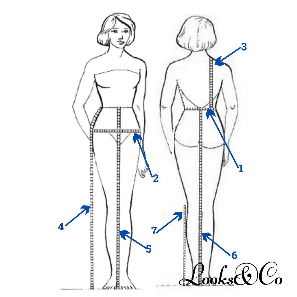 mesures pour jupe de base looks and co