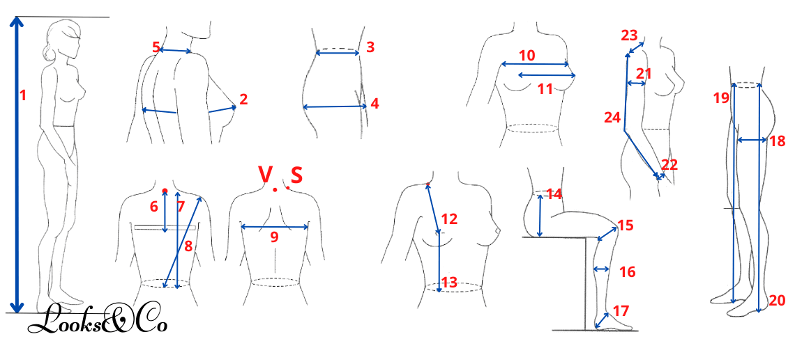 guide de taille looks and co